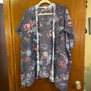 Loft Blue Floral Kimono